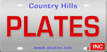Country Hills Plates Logo